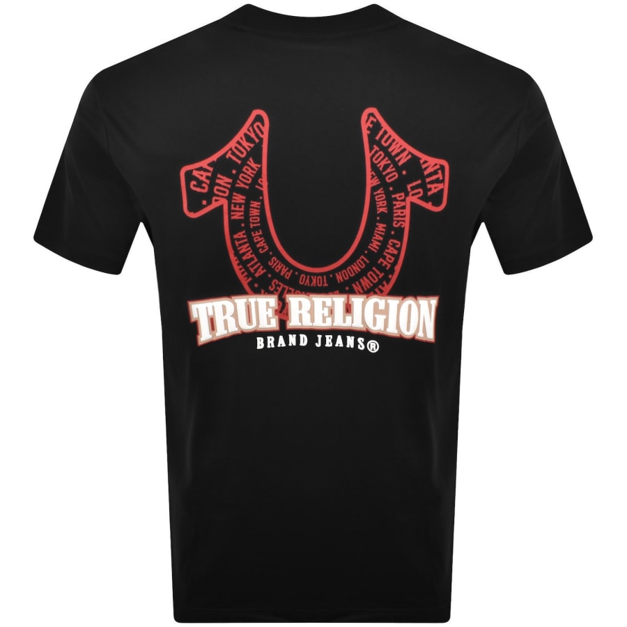 True Religion Spiral T Shirt Black | Mainline Menswear us